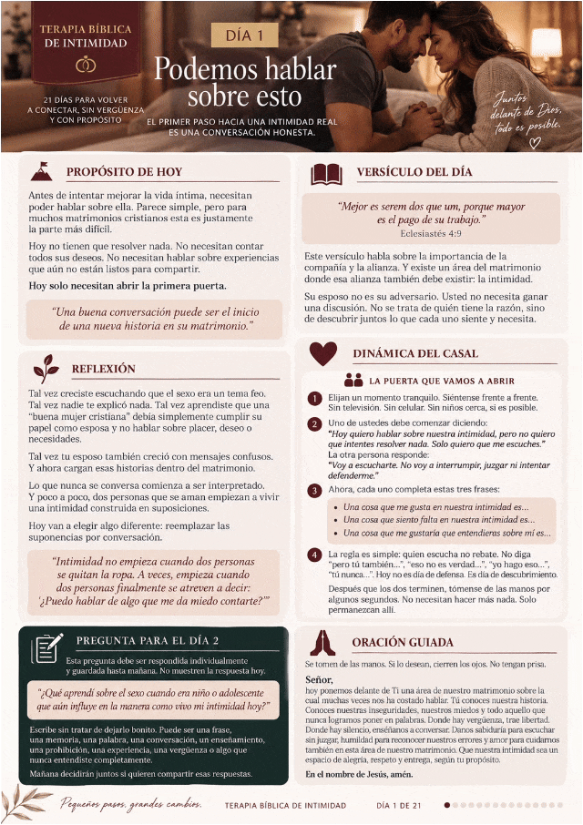 Recorrido por una guía diaria